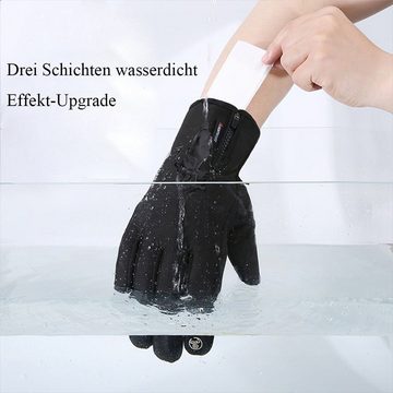 FIDDY Reithandschuhe "Wintermänner und Frauen im Freien wasserdichte Skikuiente, Sportradkalt und warme Handschuhe Touch-Screen"