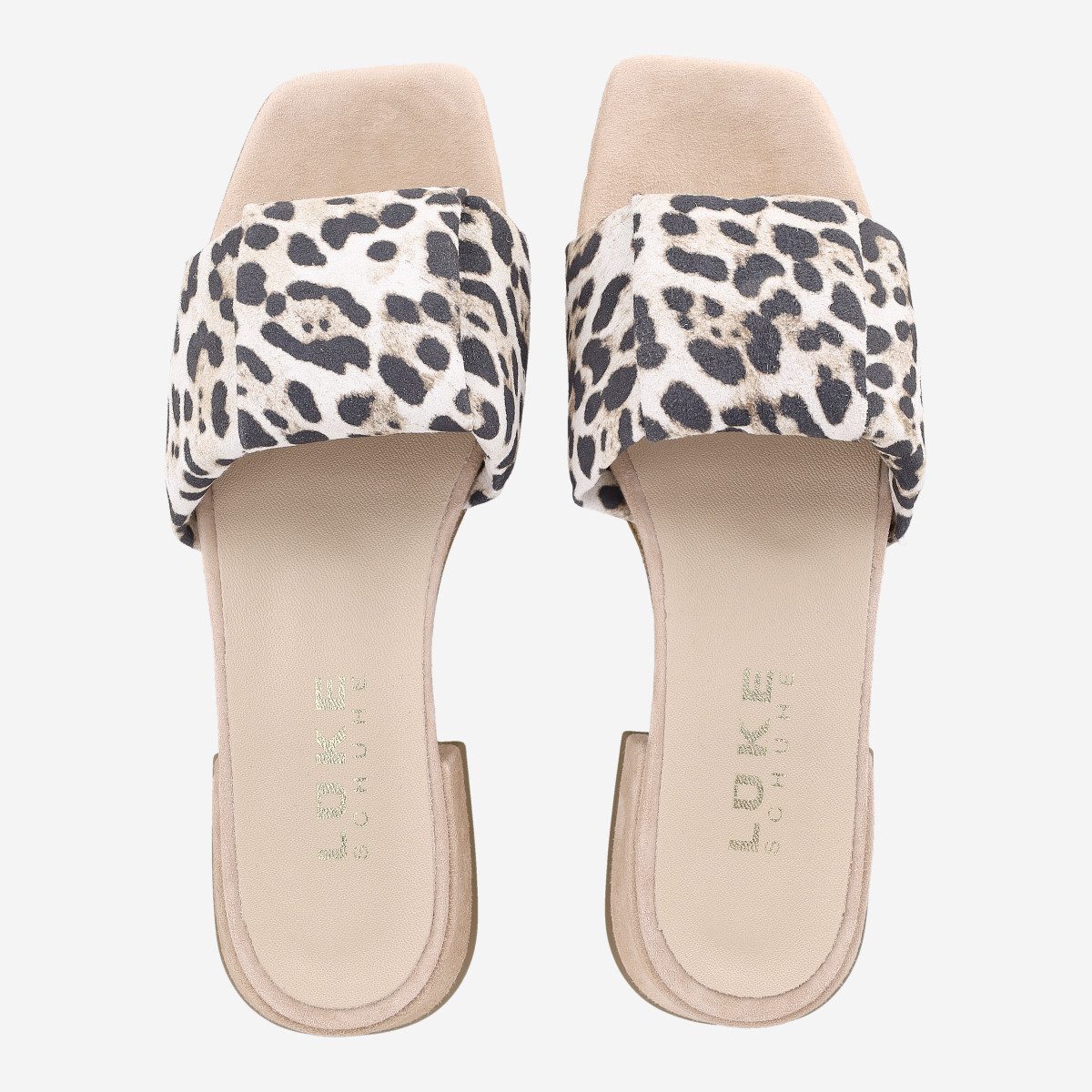 Lüke Schuhe Lüke Schuhe JOLIE 1 LEO, Sandaletten, Beige kombiniert, Damen Sandalette
