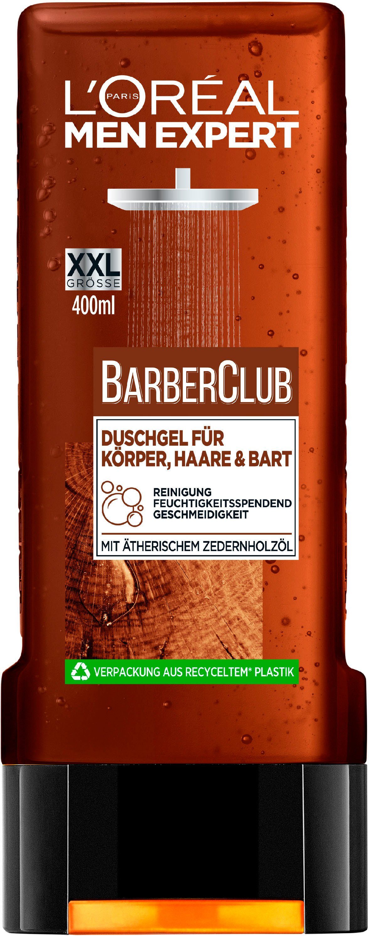 Herren Duschgele L'ORÉAL PARIS MEN EXPERT Duschgel Barber Club, für Körper, Haare & Bart
