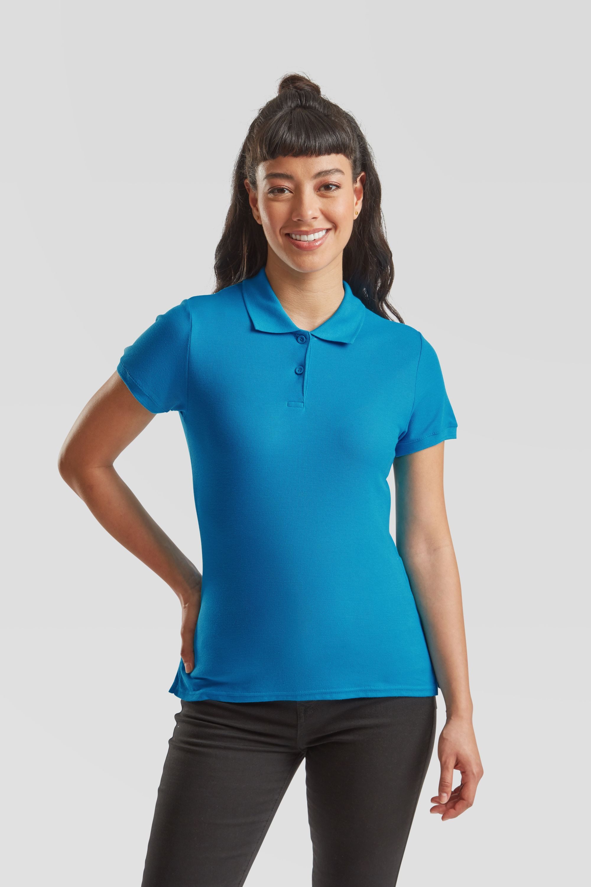 Fruit of the Loom Poloshirt Fruit of the Loom Premium Polo Lady-Fit