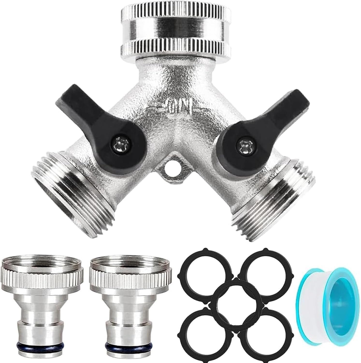 FELIXLEO Bewässerungsventil Wasserverteiler 3/4 Zoll Y Verteiler Gartenschlauch, (1-tlg)