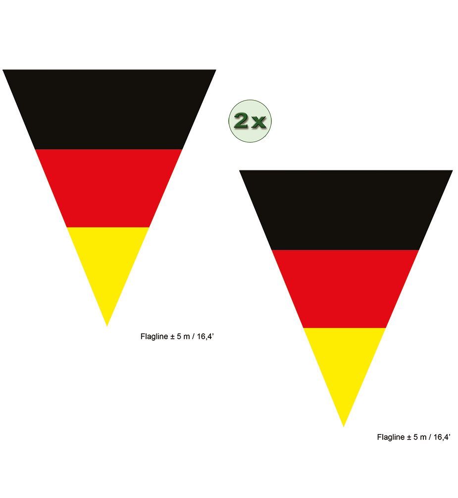 Tröte Fußball mit Deutschland Flagge und Perücke EM WM Fanartikel