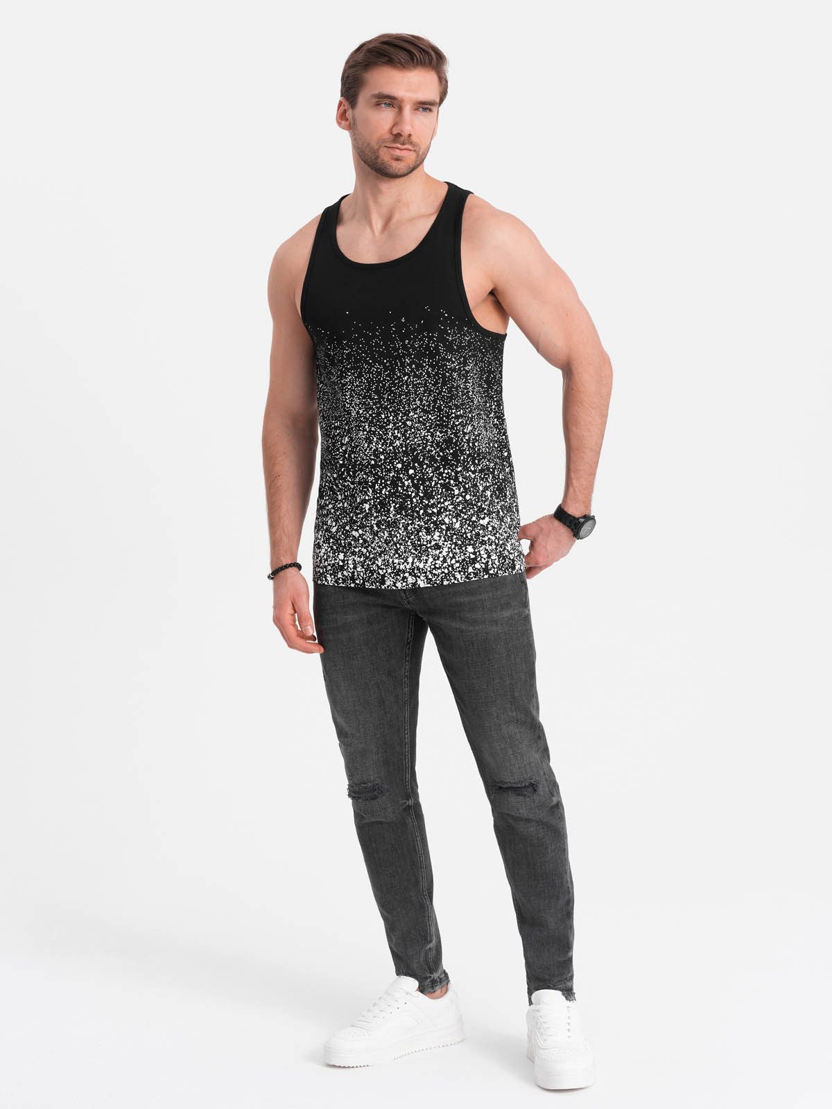 OMBRE Tanktop Herren Tanktop aus Baumwolle günstig online kaufen