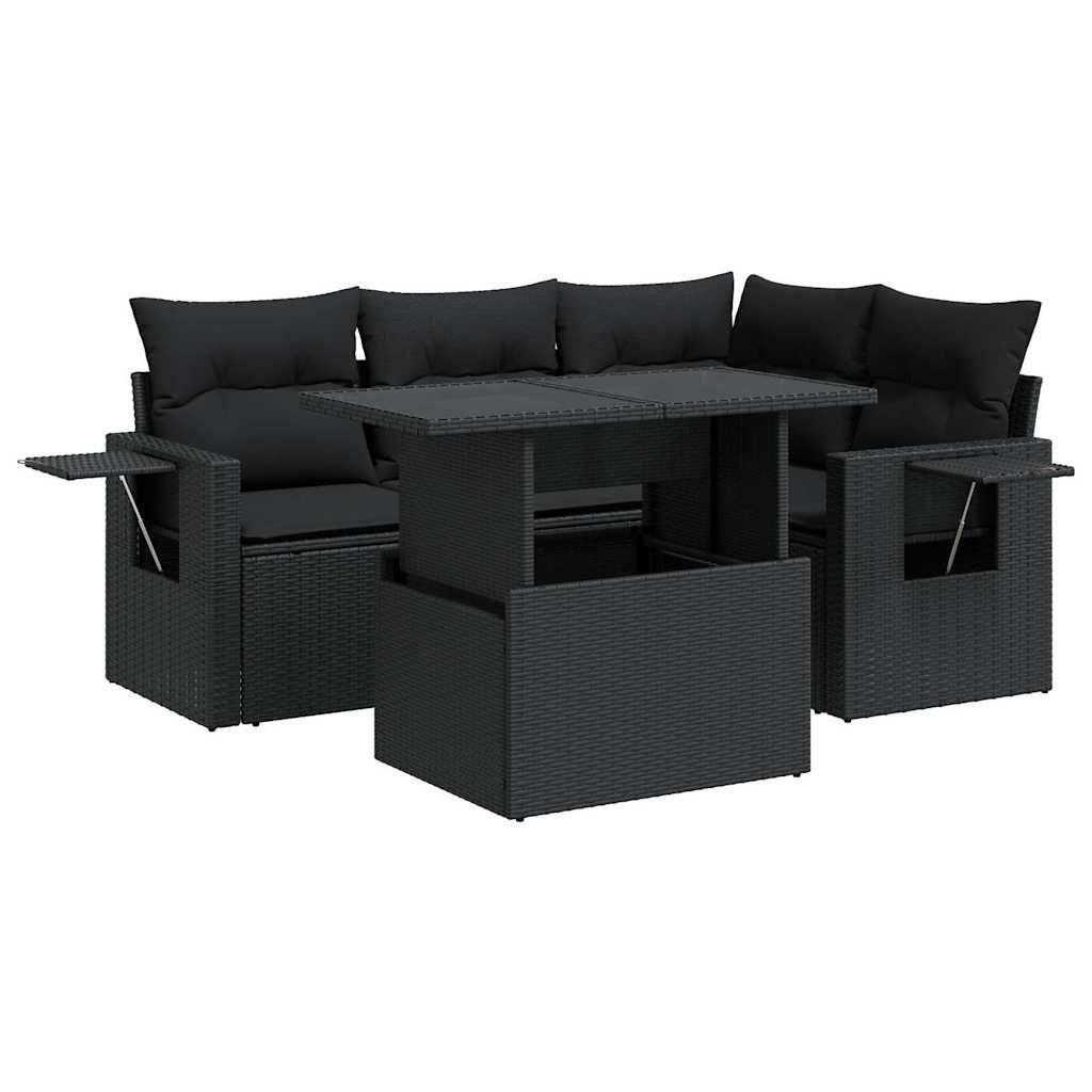 vidaXL Gartenlounge-Set 5-tlg. Garten-Sofagarnitur mit Kissen günstig online kaufen