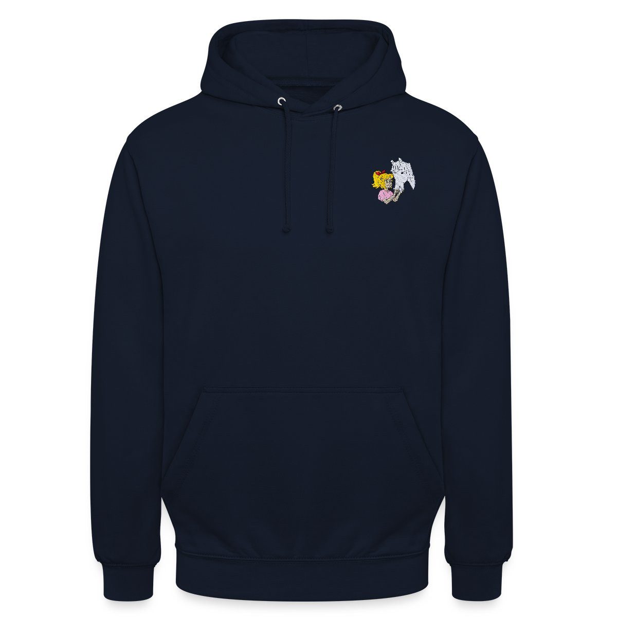 Spreadshirt Hoodie Bibi & Tina Bibi und Sabrina Stick Unisex Hoodie (1-tlg) Unisex-Schnitt: Sitzt bei Männern körpernah, bei Frauen weit