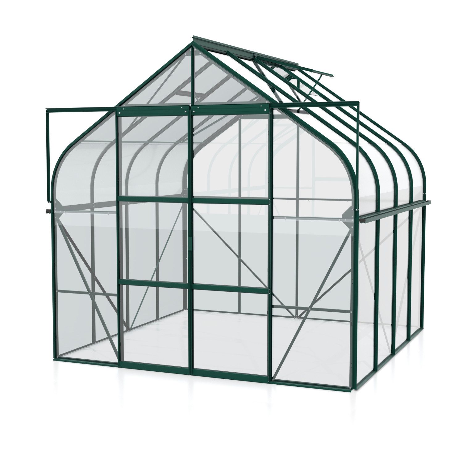 Vitavia Gewächshaus Diana 6700, 3,00 mm Wandstärke, Zollingerdach grün | Rabatt: 41%