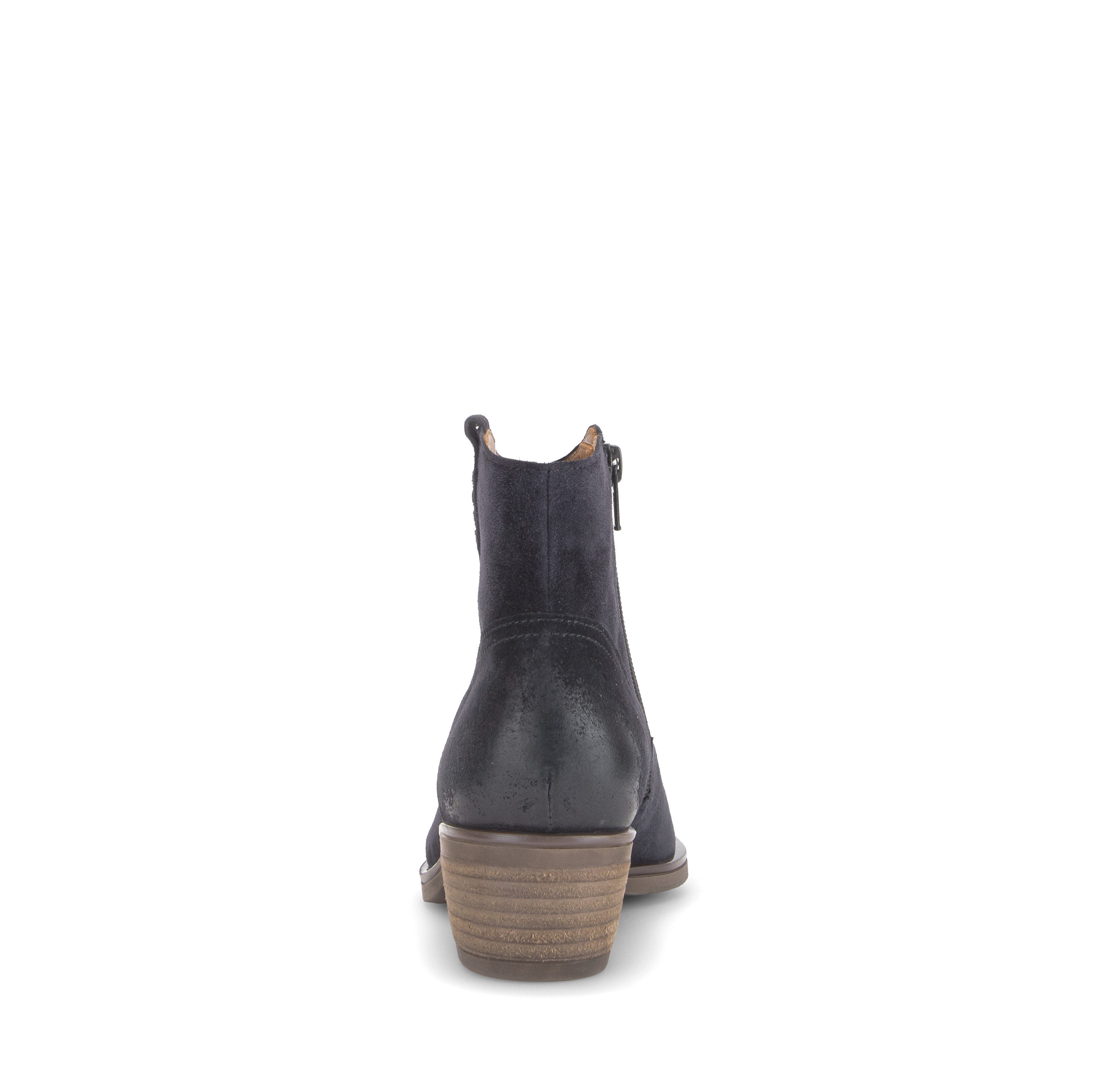 Gabor Westernstiefelette Blockabsatz, Cowboyboots in Karreeform, Weite G (weit)