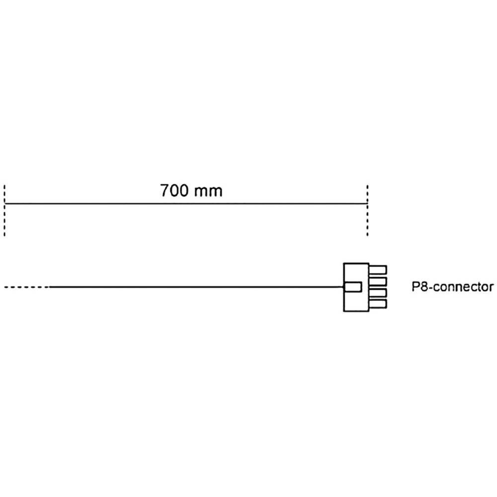 BeQuiet ! 700 mm CPU 8-pin Power Kabel BC061 Computer-Kabel, Geflechtschirm