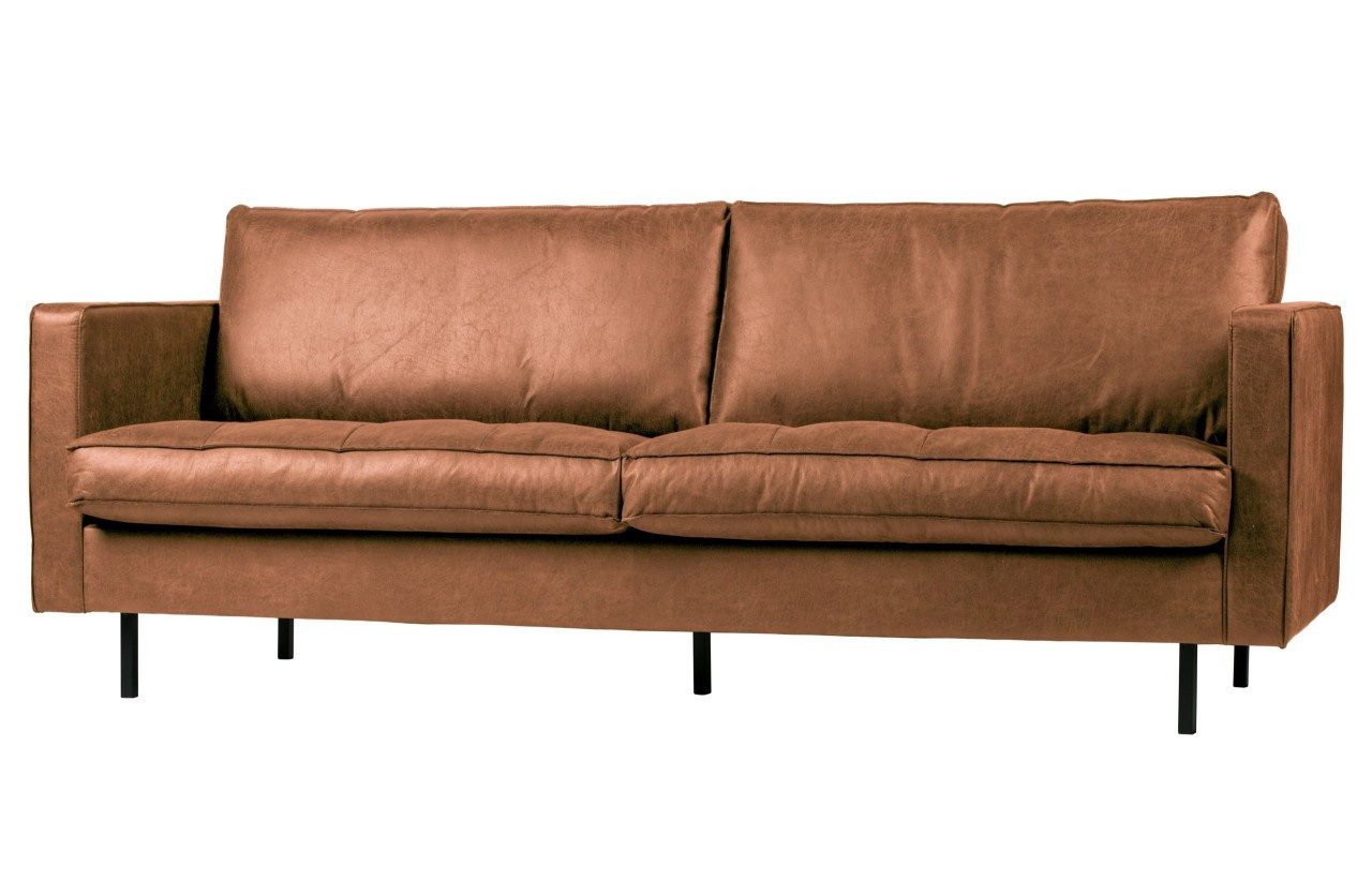 BePureHome Sofa Ledersofa Rodeo Classic Chesterfield 2,5- oder 3-Sitzer Cognac 230/275