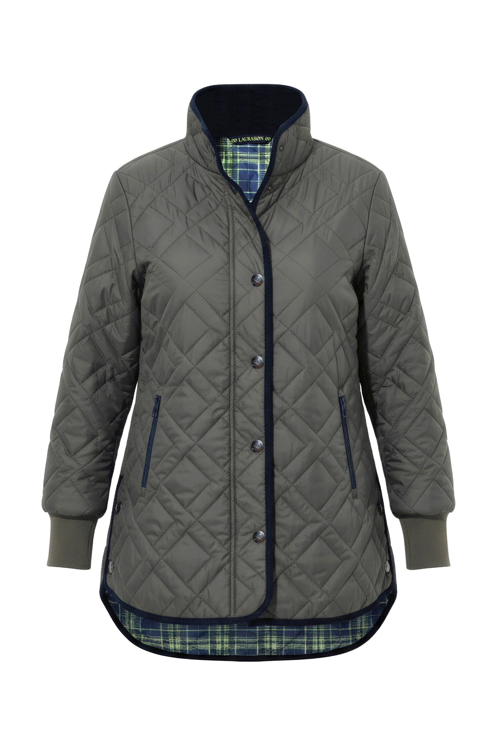 Laurasøn Steppjacke Steppjacke mit Karofutter und Stehkragen günstig online kaufen