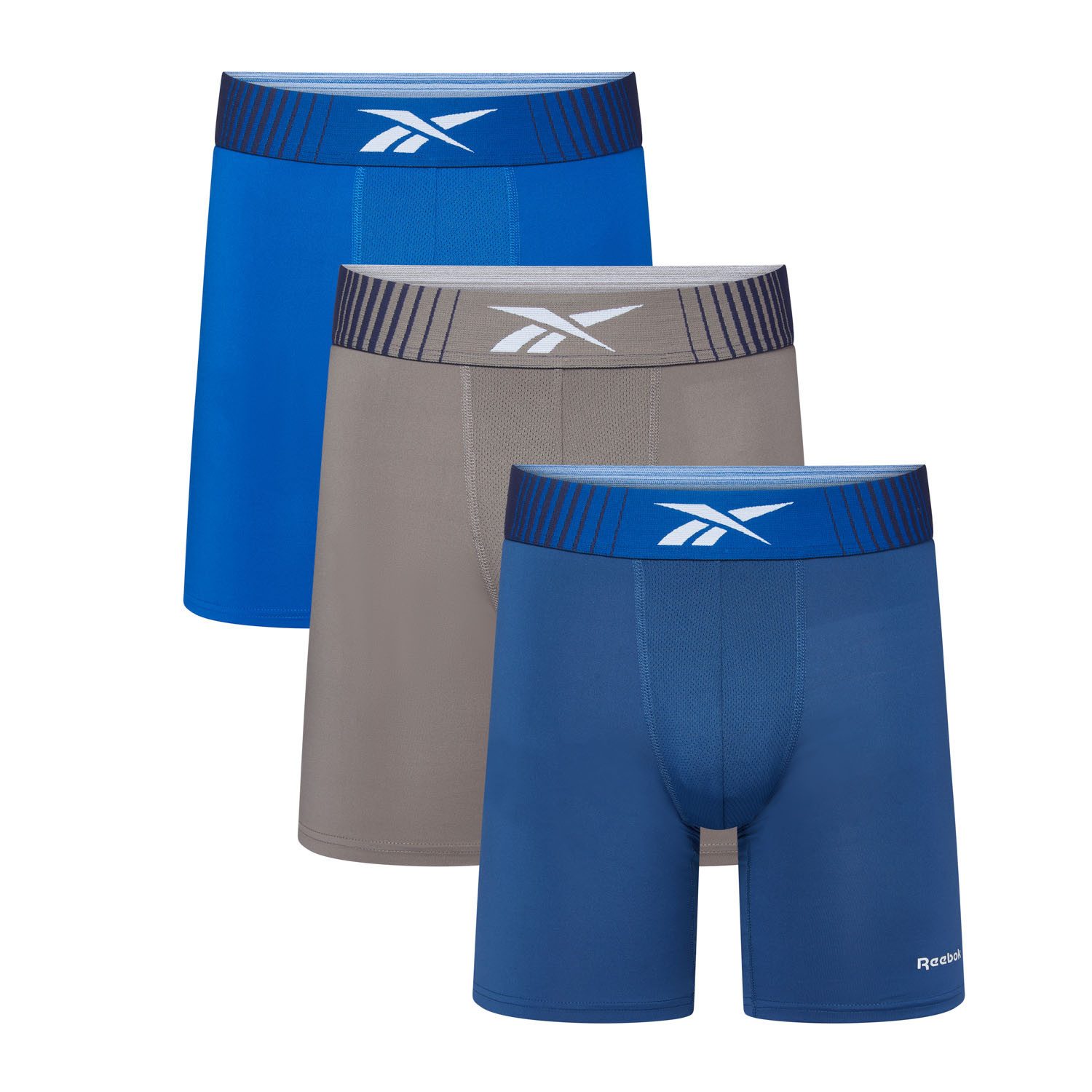 Reebok Boxershorts Waite (3er Pack) ohne Eingriff und mit längerem Bein