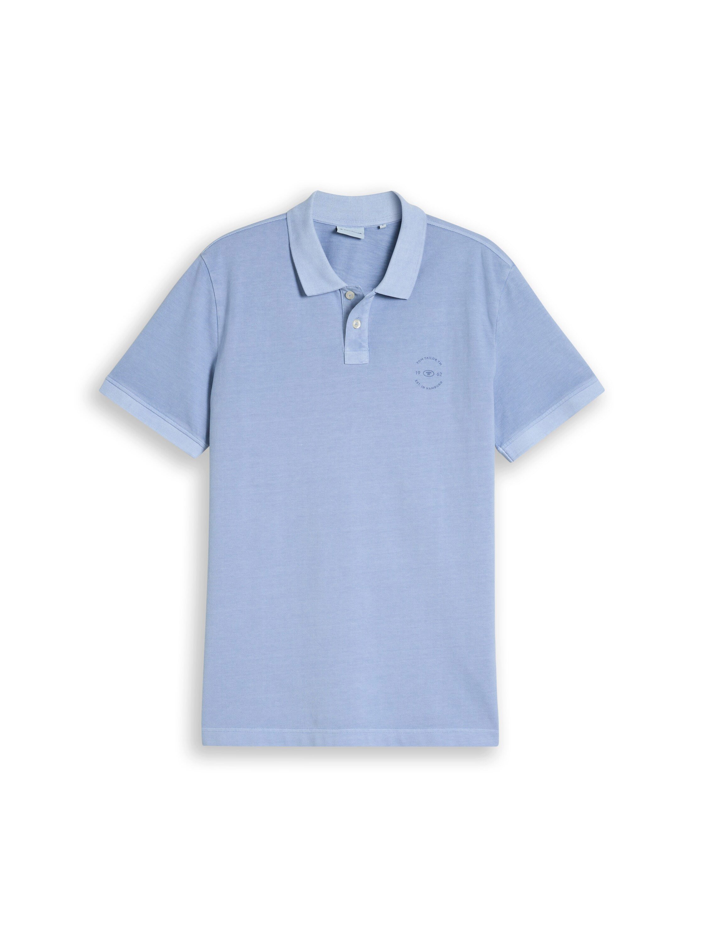 TOM TAILOR Poloshirt Sommershirt mit kleinem Logo-Print – Bild 4 von 5