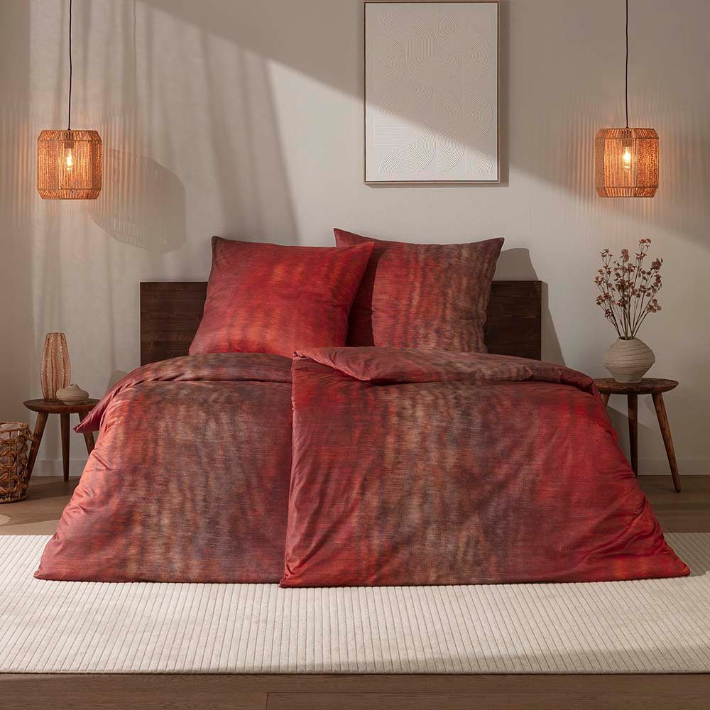Estella Bettwäsche Arno, Mako-Interlock-Jersey, 2 teilig, Gefertigt aus hochwertigem Mako-Interlock-Jersey aus 100% Baumwolle.