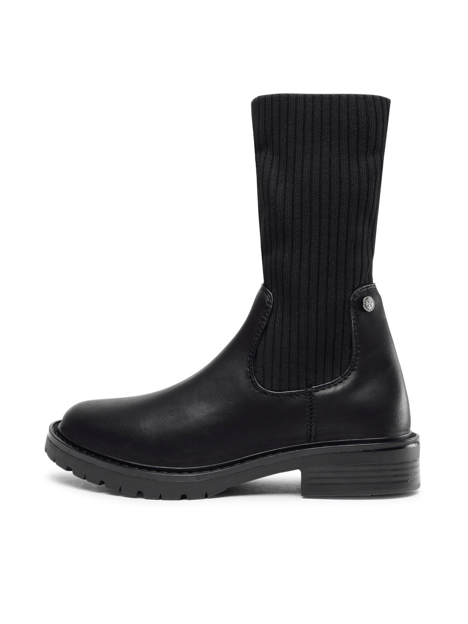 XTI - MEMORY FOAM - Stivaletto bambina in pelliccia nero con fiocco