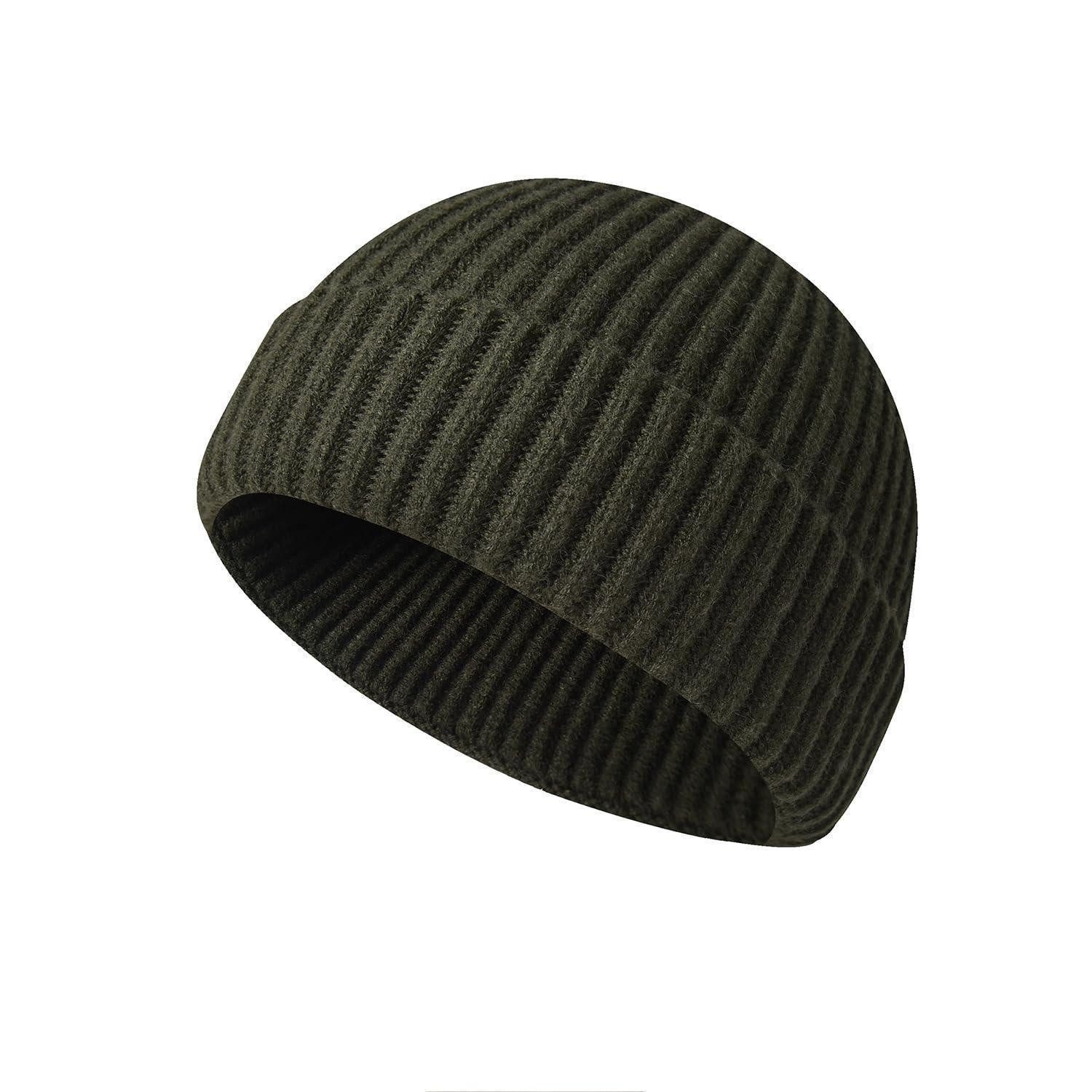 LuxusKollektion Beanie Strickmütze Militärgrün Retro (1-St)