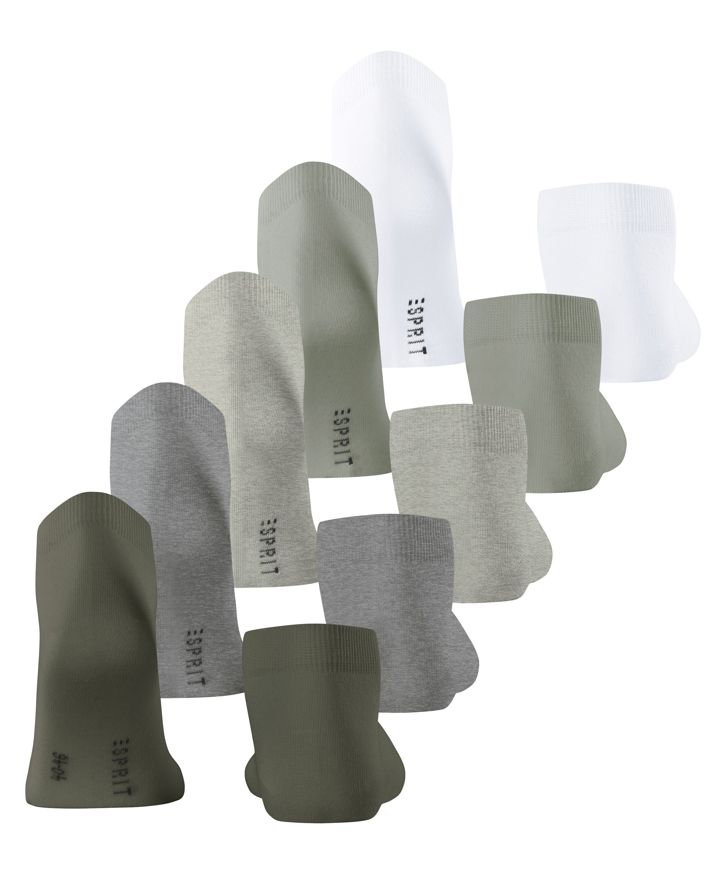 Esprit Sneakersocken Solid-Mix 5-Pack (5-Paar) aus Biobaumwolle