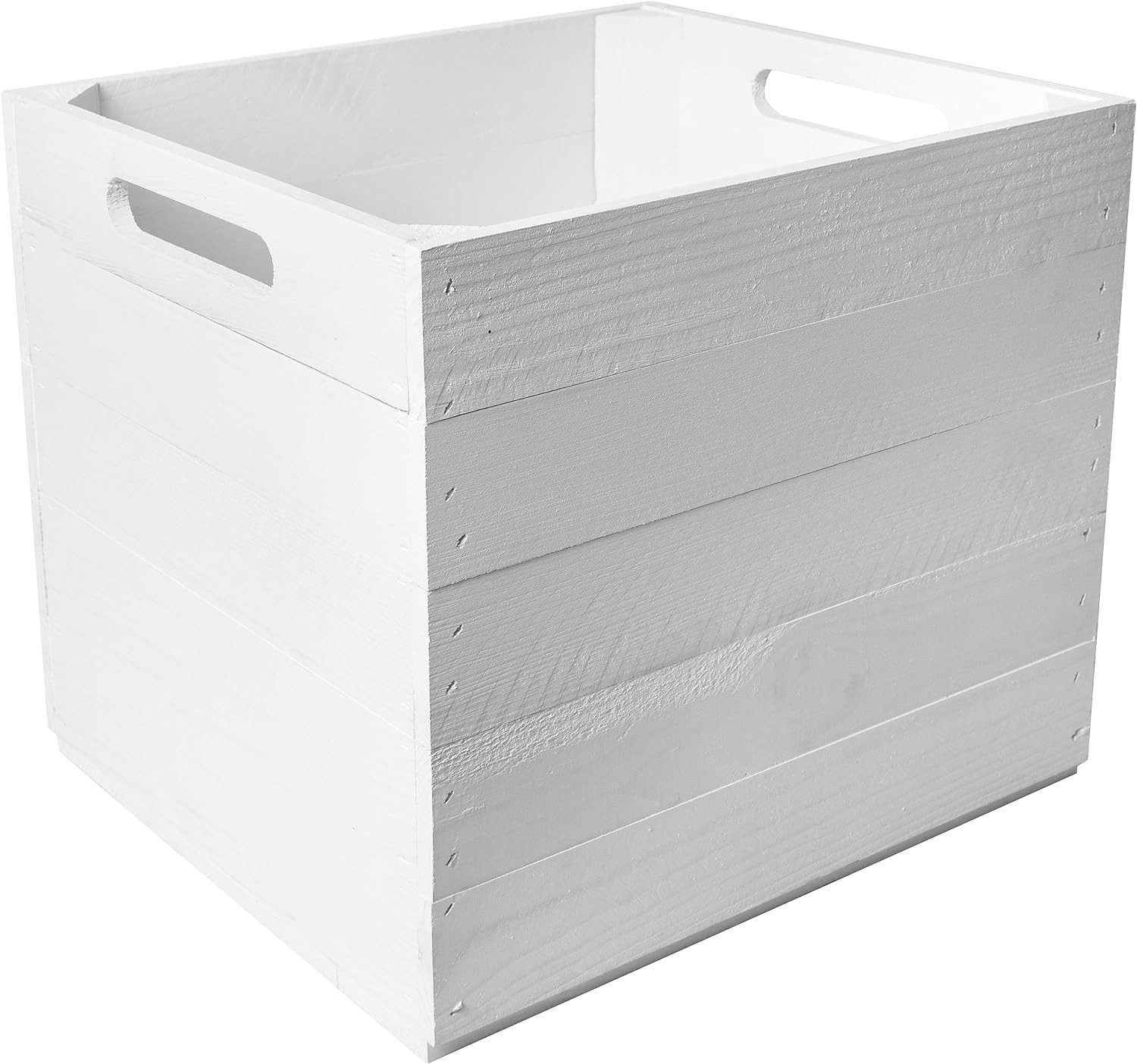 Creative Deco Holzkiste Holzbox passend für alle Kallaxregale 33 x 37 x 33 cm (1 St), Geschliffenes Holz Aufbewahrungsbox Regalbox Spielzeugkiste