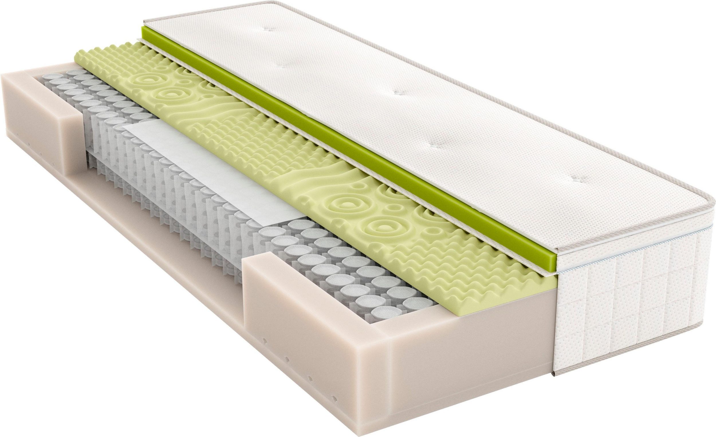 Boxspringmatratze AIR BOXSPRING mit Topper von SCHLARAFFIA - Querschnitt