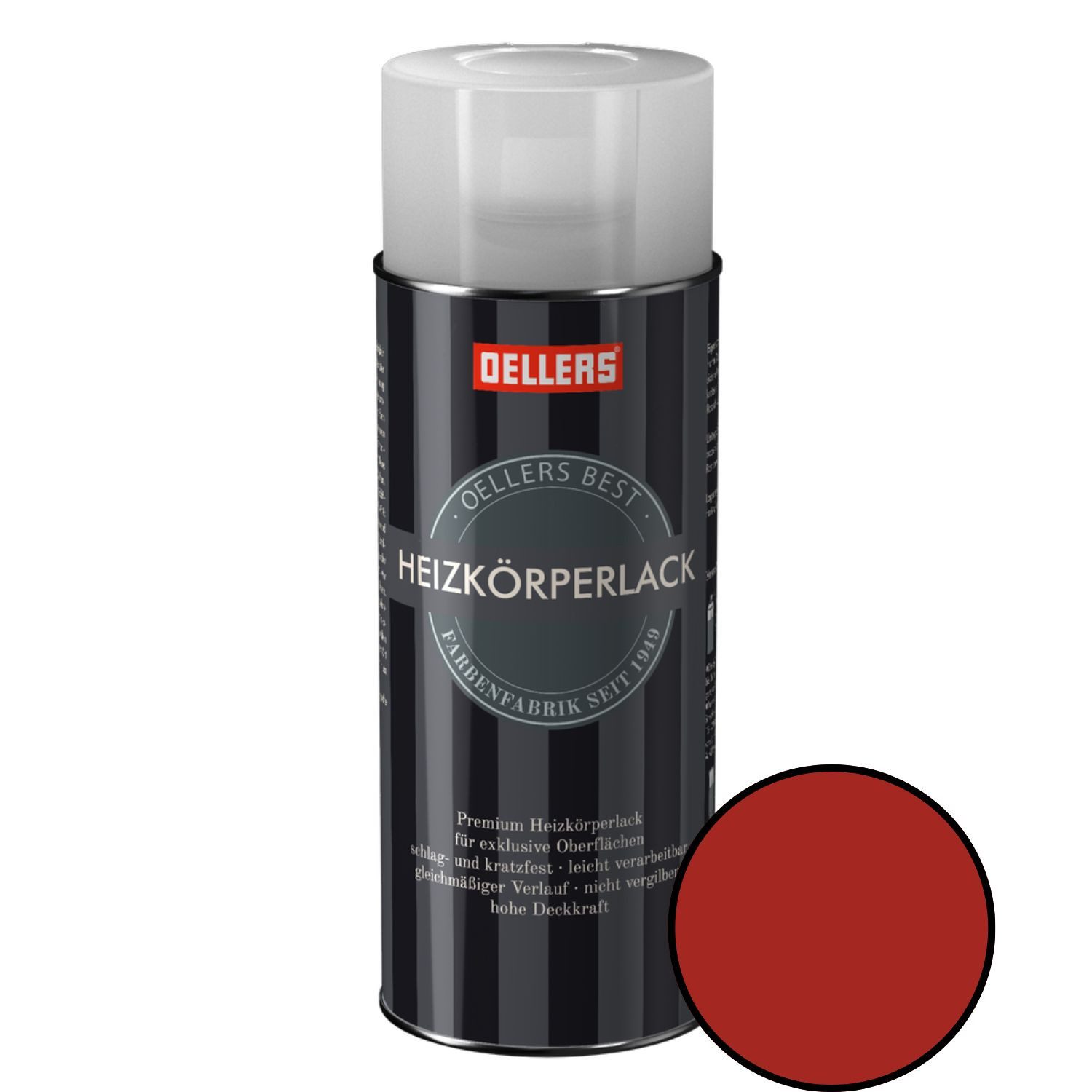 OELLERS Heizkörperlack Premium Sprühlack, 400 ml Heizkörperfarbe, Heizungslack, Heizungsfarbe