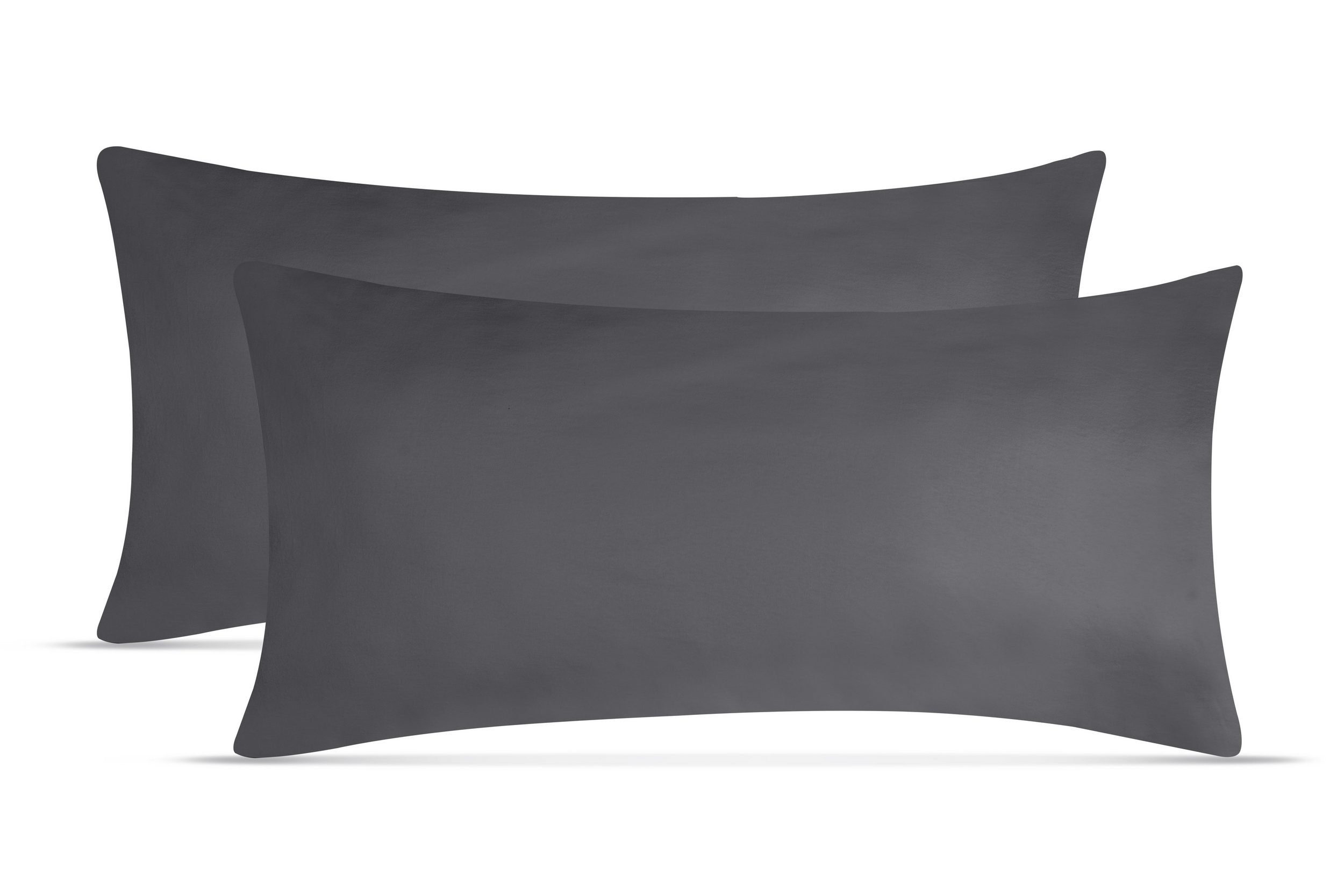 leevitex® Подушкиbezüge Подушкиbezug, 2er Set, feine Jersey-Qualität, 100% Baumwolle, robuster Reißverschluss