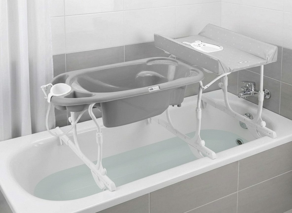 CAM Badewanne Baby Badewanne mit Wickelauflage Idro Baby Estraibile