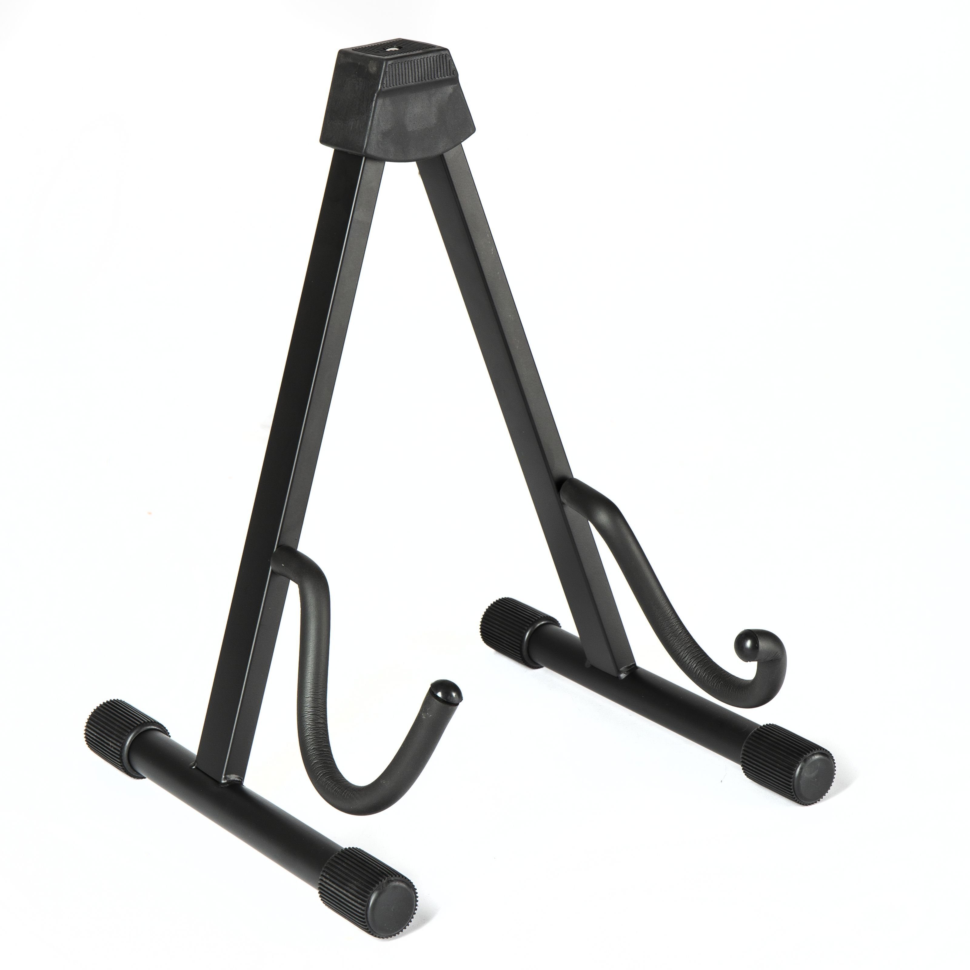 MUSIC STORE Gitarrenständer, (E-Gitarren/-Bass Ständer verstellbar Ständer für E-Gitarre und E-Bass 3-fach verstellbar gummierte Haltearme schonende Lackoberfläche, Zubehör, Ständer), E-Gitarren Ständer, E-Bass Ständer, verstellbarer Gitarrenständer