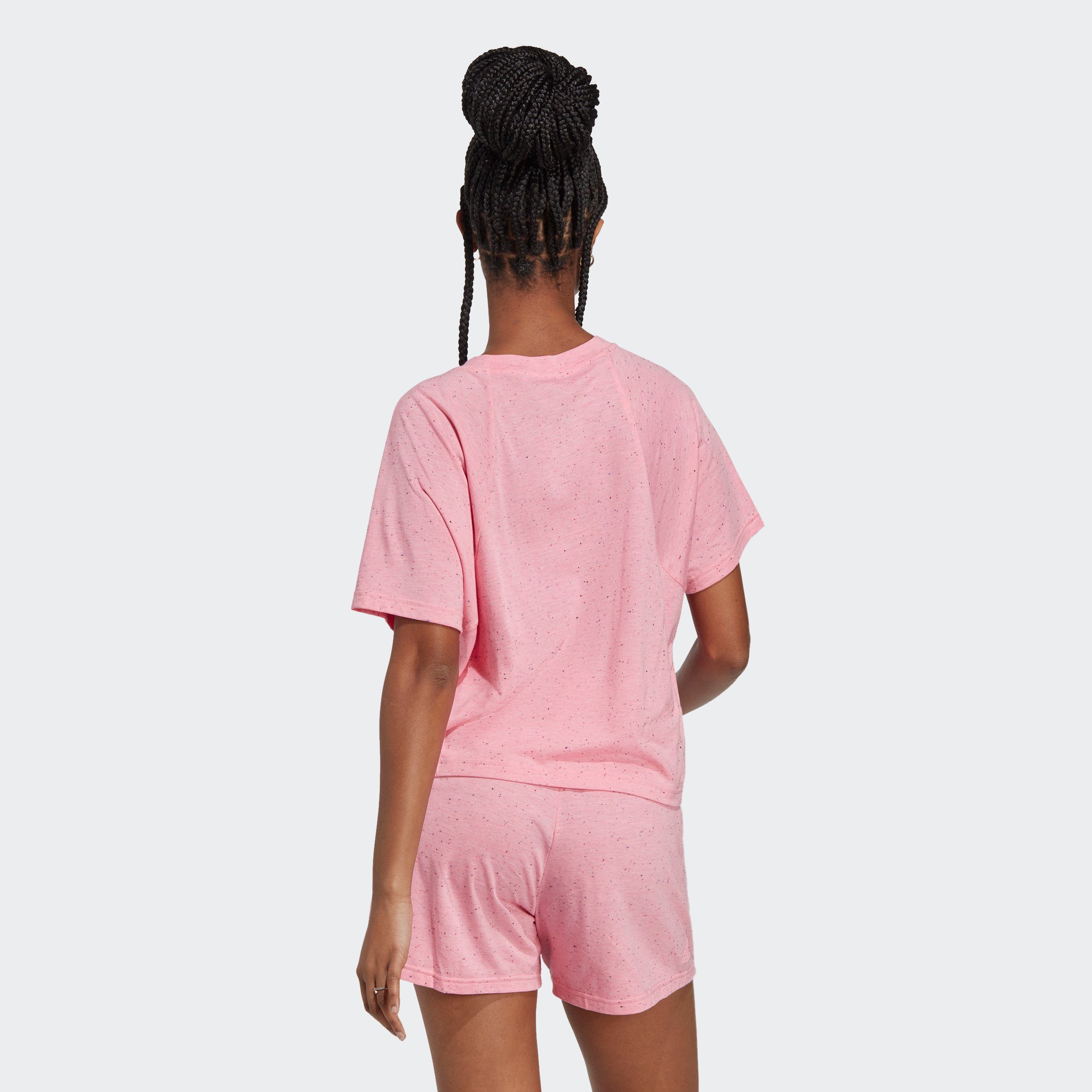 adidas Sportswear T-Shirt FUTURE ICONS Pink Bliss Mel. WINNERS White 