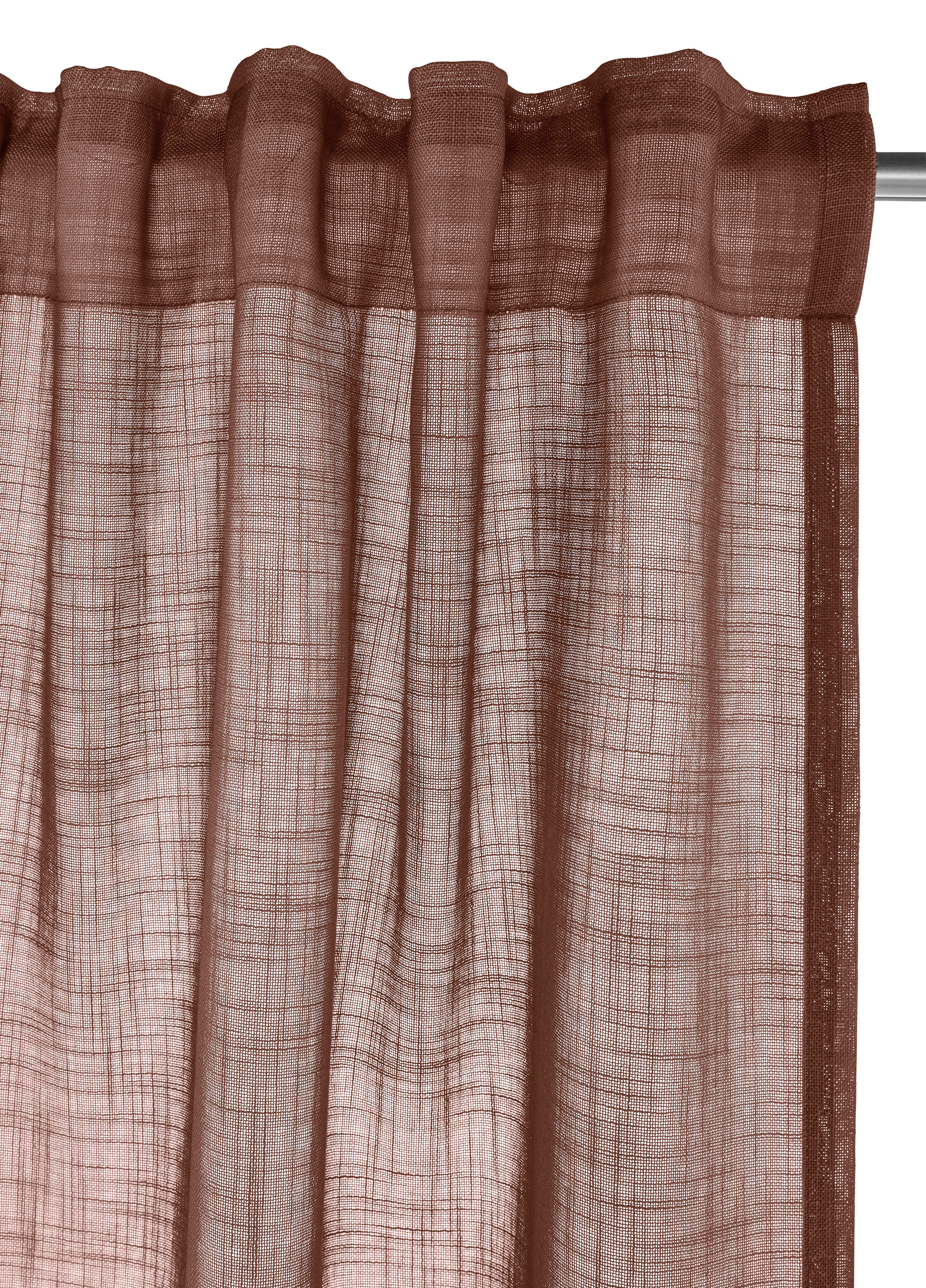 LeGer Home by Lena Gercke Gardine Marusha, Leinenoptik, halbtransparent, 1er & 2er Pack, Topseller (2 St), Multifunktionsband, halbtransparent, 1/2er Schal, Lei – Bild 4 von 5