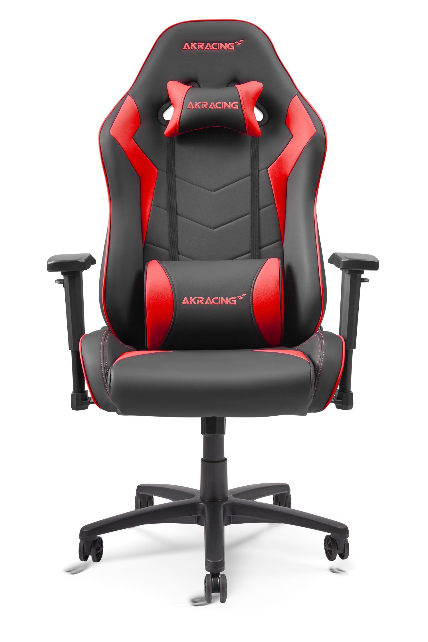 AKRacing Gaming-Stuhl Core SX-Wide Kunstleder, 3D-Armlehnen, Stahlrahmen,  schwarz-rot