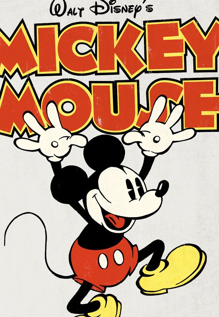 Mickey Mouse-Print mit LOGOSHIRT altweiß Body