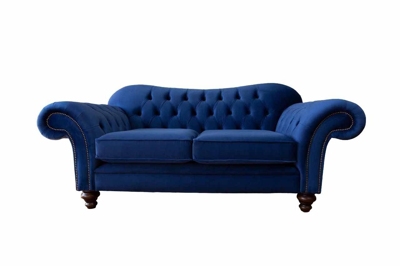 JVmoebel Sofa Sofas Chesterfield Design Sofa 2 Sitzer Couch Luxus Klassische Textil, Made In Europe