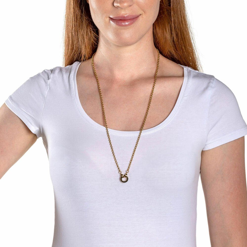 LEONARDO Edelstahlkette Paola gold Clip ...