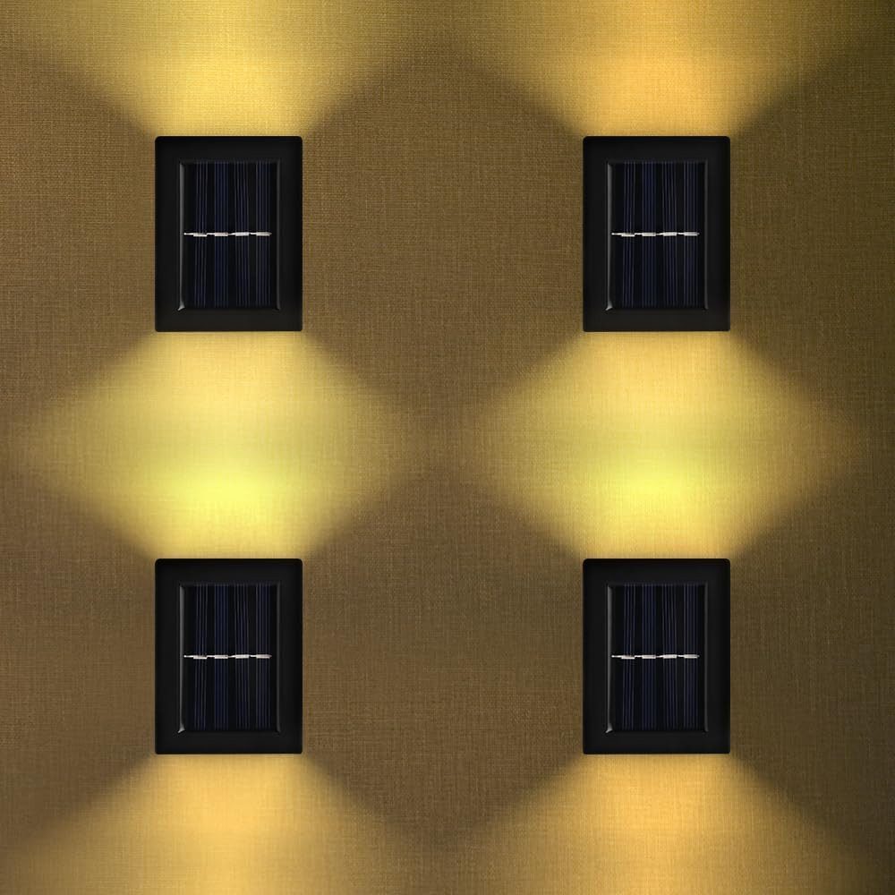 BlingBin LED Solarleuchte 4 Stück Wandbeleuchtung günstig online kaufen