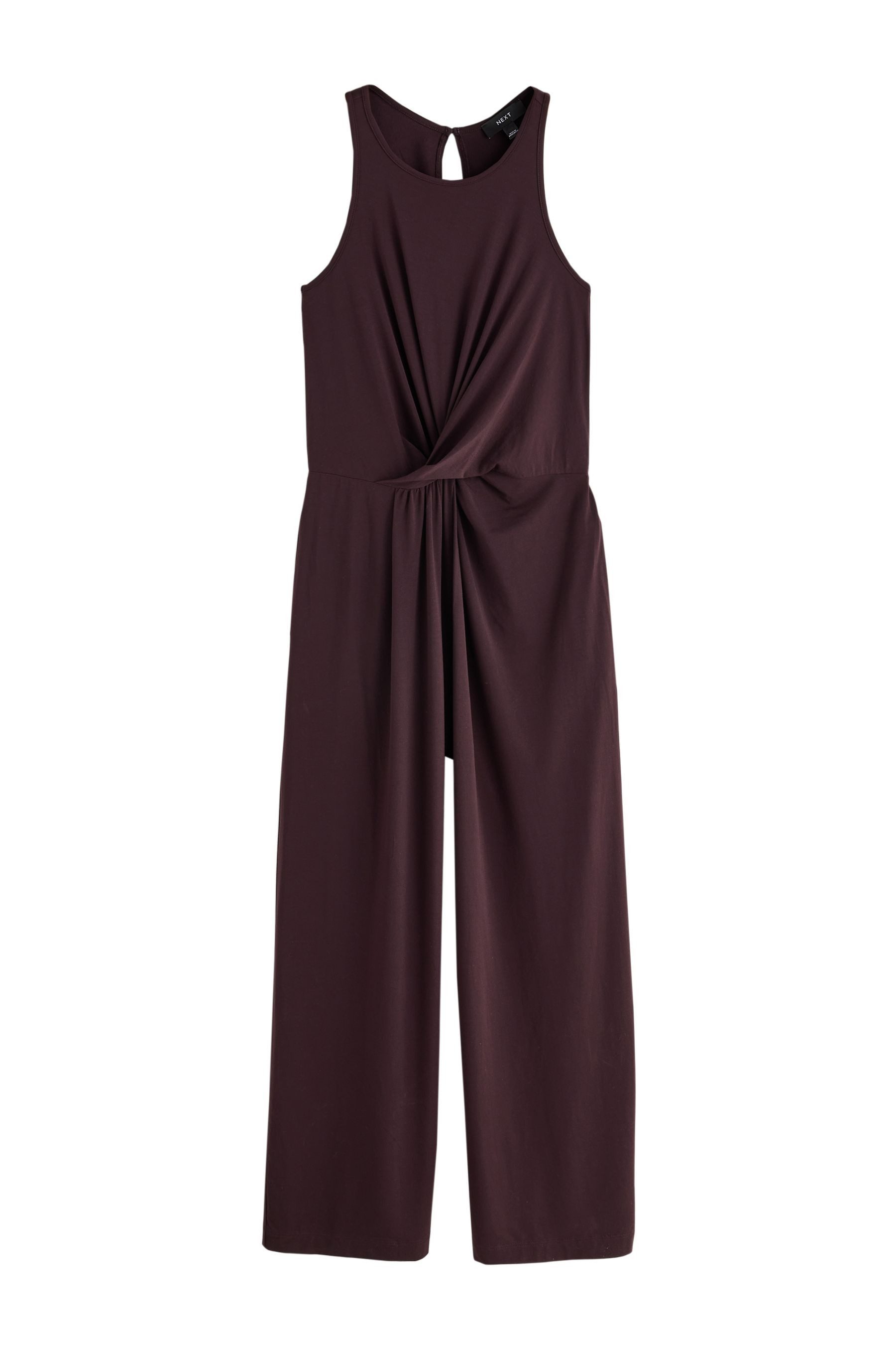 Next Jumpsuit Jersey-Jumpsuit mit Drehdetail an der Taille (1-tlg)
