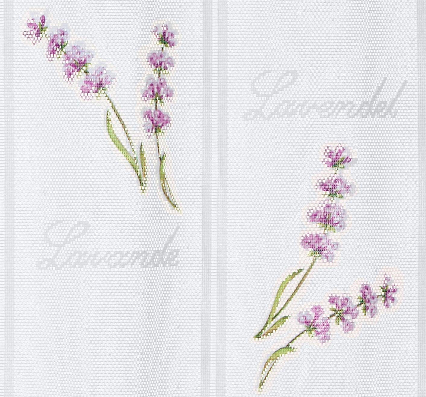 Panneaux »Lavendel«, WILLKOMMEN ZUHAUSE by ALBANI GROUP, Stangendurchzug (1 Stück), Jacquard-Lamellen-Pannaux-HomeTrends