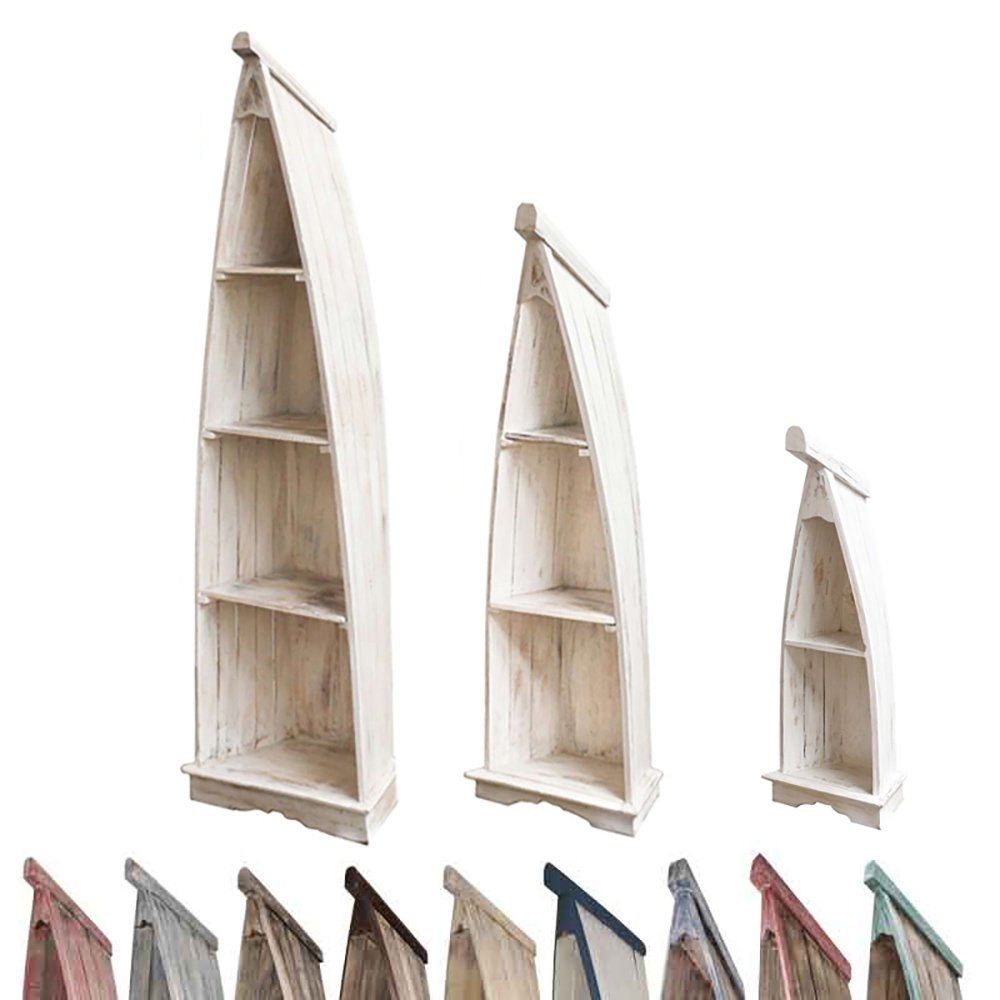 Oriental Galerie Standregal Bootsregal mit Steg klein whitewash günstig online kaufen