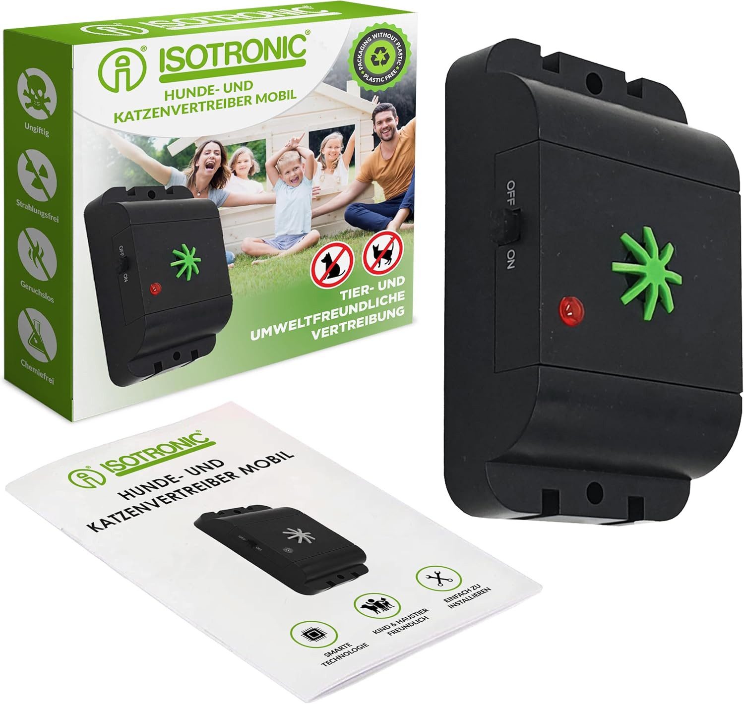 ISOTRONIC Ultraschall-Tierabwehr Isotronic Ultraschall Tierabwehr, 1-tlg.