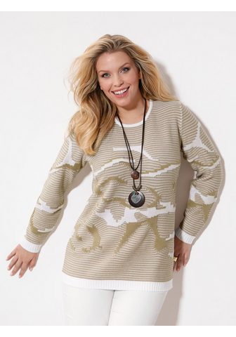 M. COLLECTION Пуловер с goldfarbenem Garn