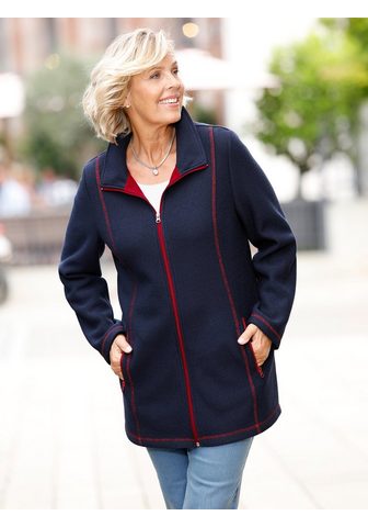 M. COLLECTION Флисовий жакет с kontrastfarbigen элем...