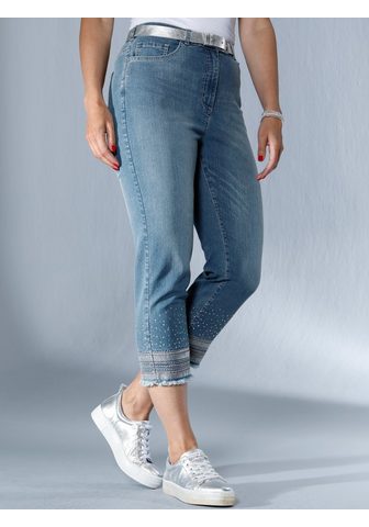 MIAMODA Джинсы на кромка с вышивка с пайетками...