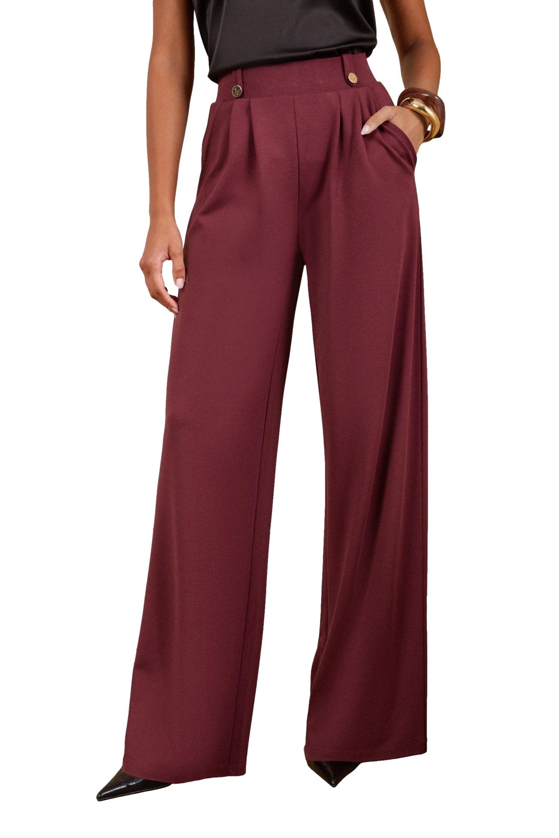 Love & Roses Palazzohose Love & Roses Ponte-Hose mit weitem Bein, Regular (1-tlg)