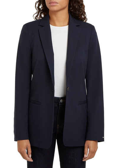 Tommy Hilfiger Kurzblazer SMD CORE REGULAR SB BLAZER mit Logoprägung