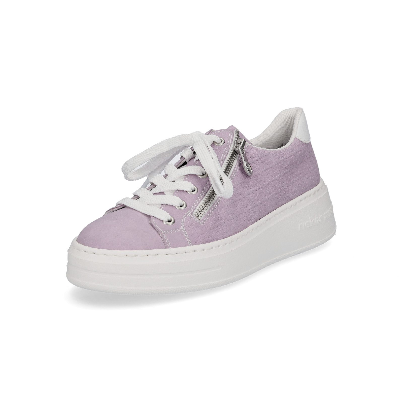 Rieker Damen Plateau Sneaker flieder Sneaker