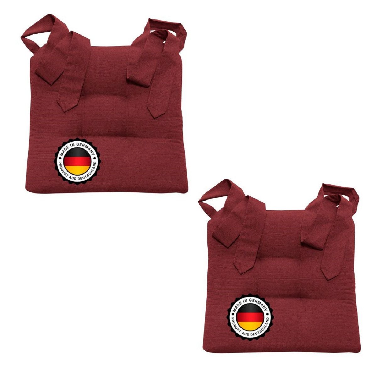 Bonvionn Stuhlkissen Zwei Schleifenband Auflage Polster Stuhl Stuhlauflage extra dick, extra dick