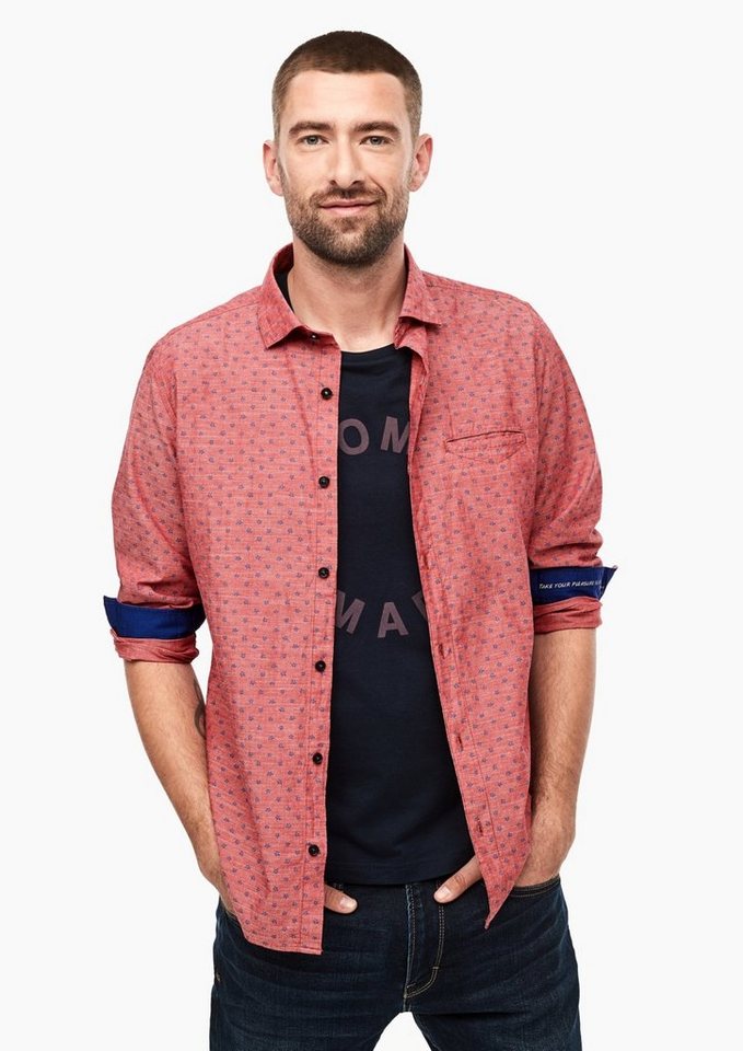 s.Oliver Hemd, Minimal-Printmuster allover online kaufen | OTTO