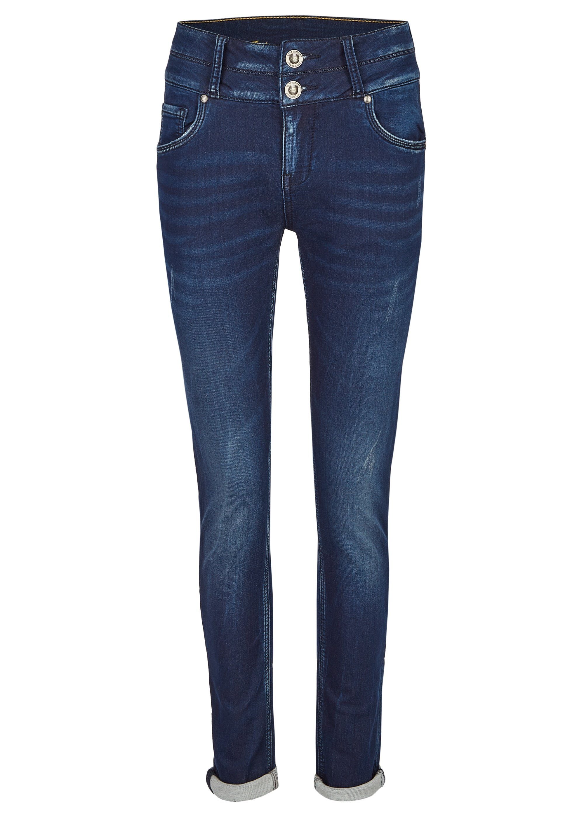 Damen Jeans Blue Monkey 5-Pocket-Jeans Tamara