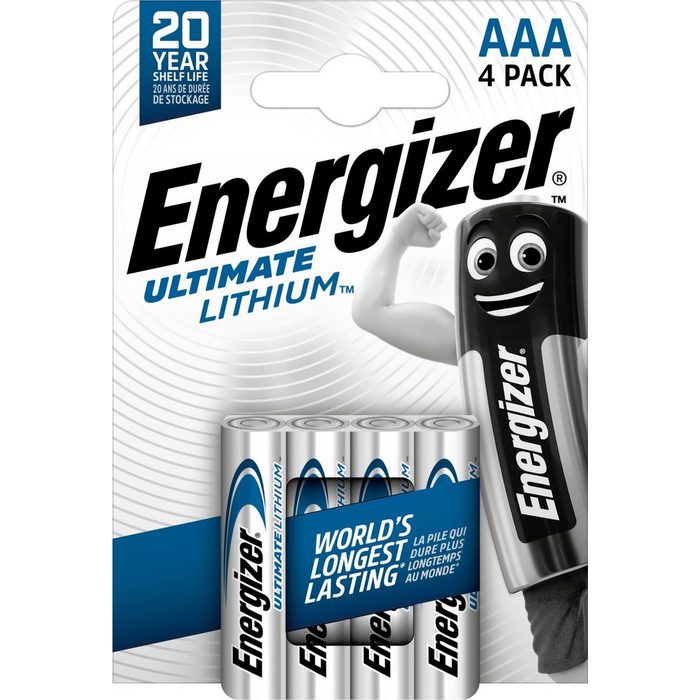 Energizer 4er Pack Ultimate Lithium Micro (AAA) Batterie (4 St)