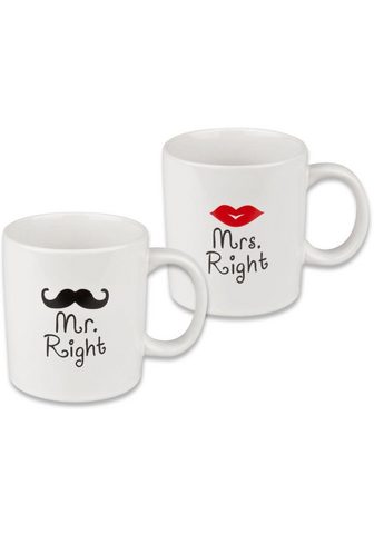 WAECHTERSBACH Чашка "Mrs. Right & Mr. Right...