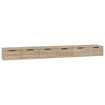 furnicato Wandregal Wandschränke 2 Stk. Sonoma-Eiche 102x30x20 cm Holzwerkstoff