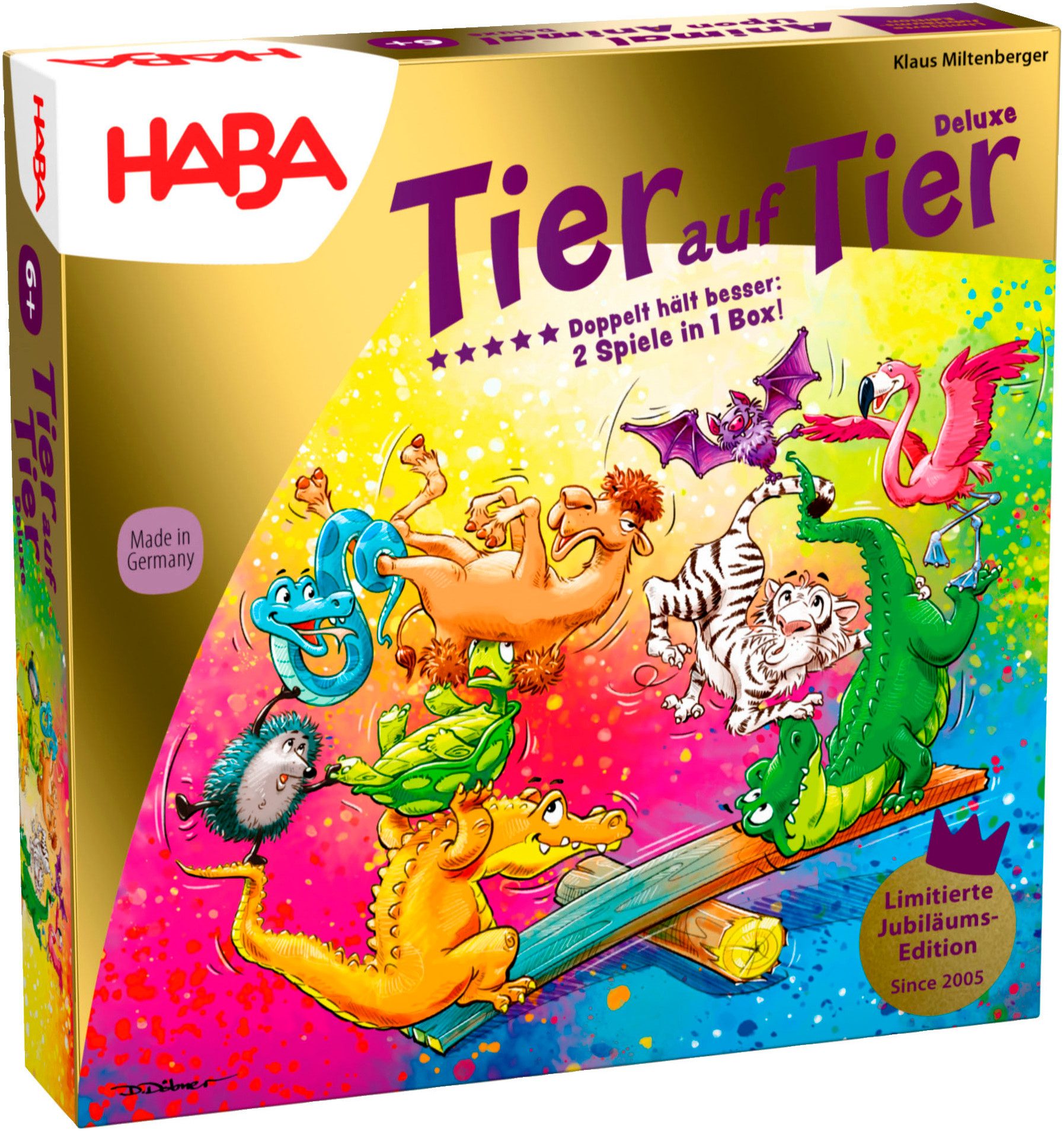 Haba Spiel Tier auf Tier Deluxe - Doppelt hält besser: 2 Игры in 1 Box!